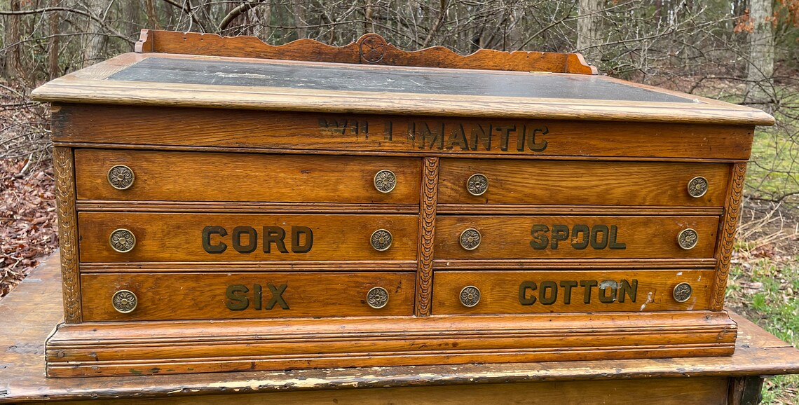 Antique Willimantic Six Cord Star Thread Spool Etsy