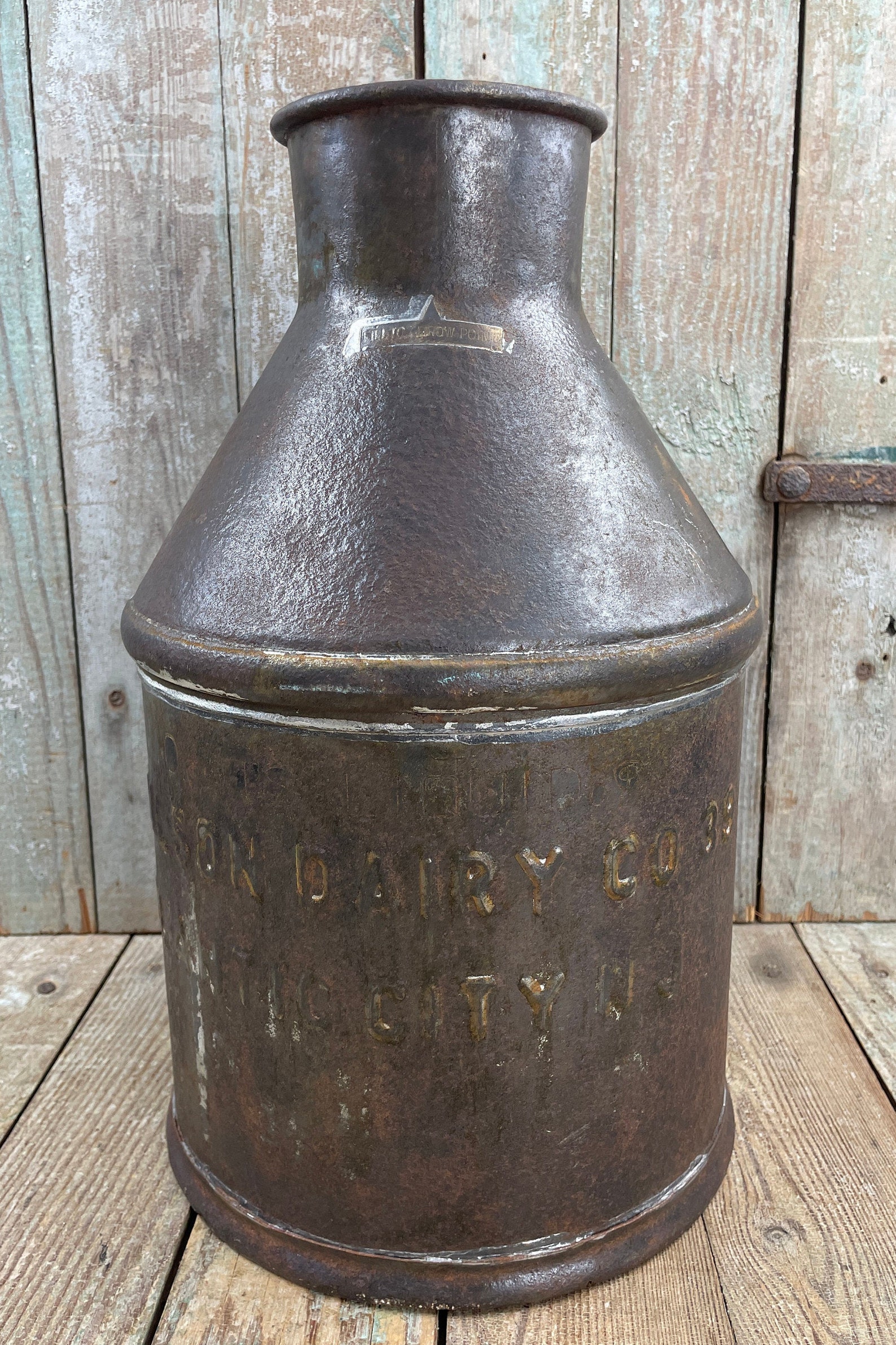 Metal Milk Can Vintage Dairy Jug Old Milk Jug Farmhouse Etsy