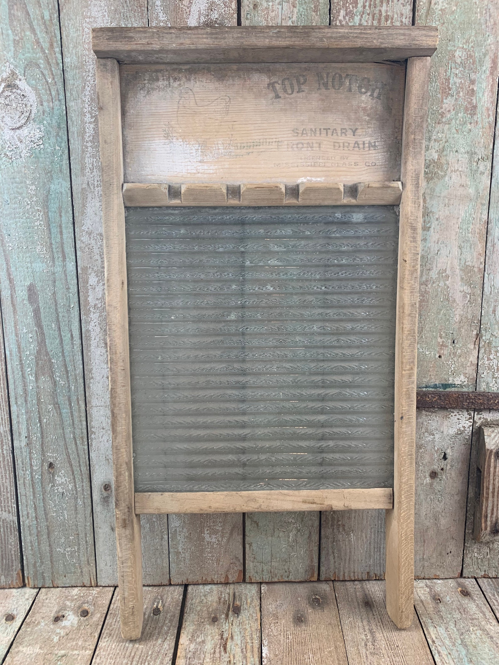 National Washboard Co. Vintage Glass Washboard No 862 Etsy