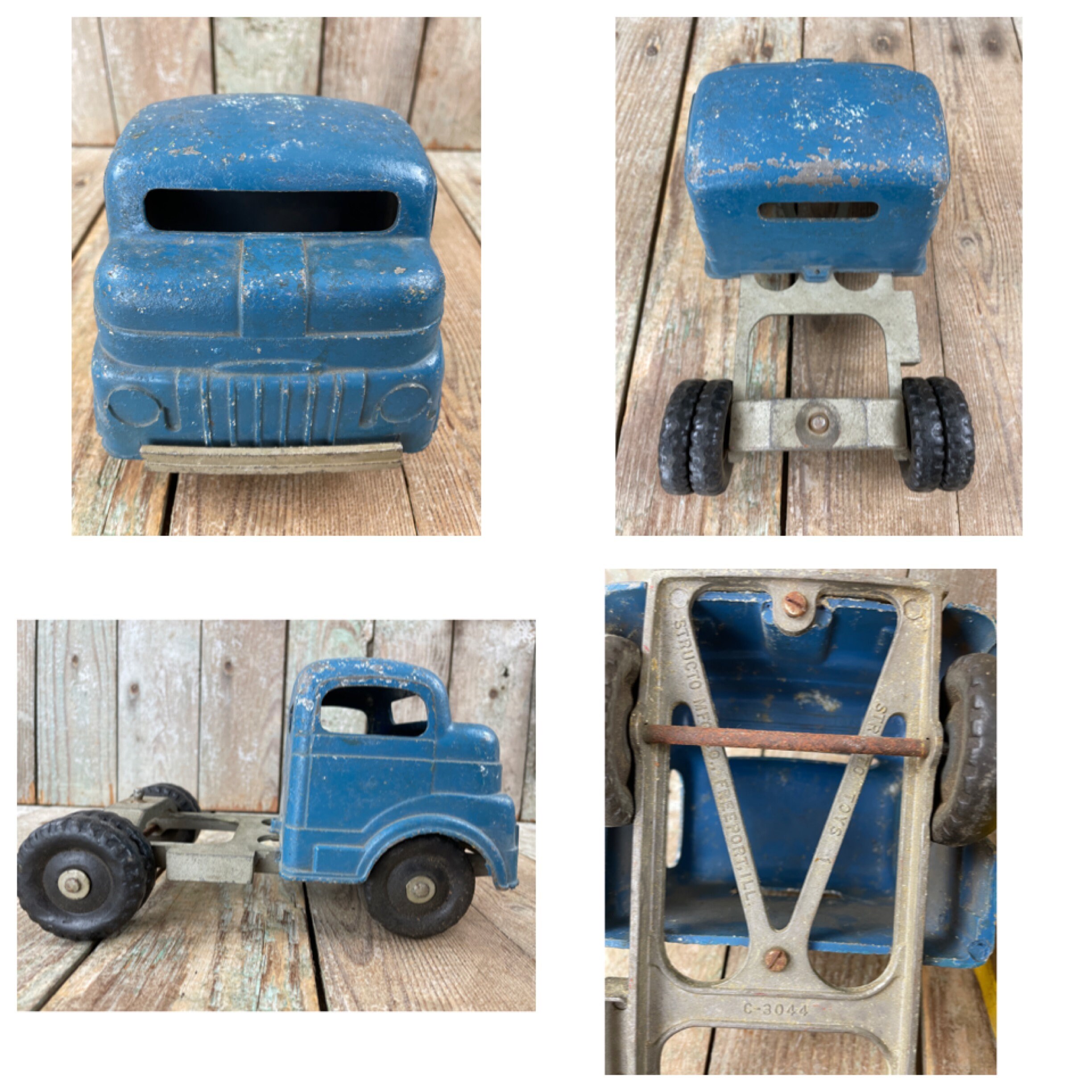 Vintage Structo Mfg. Company Toy Truck and 2 Trailers Etsy