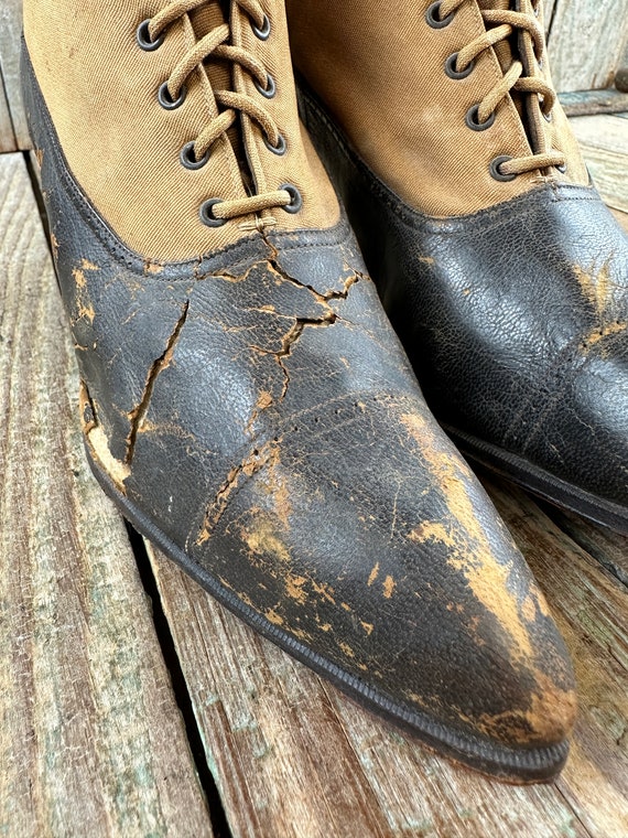 Antique Woman's Boots - Shabby Old Boots - Primit… - image 7