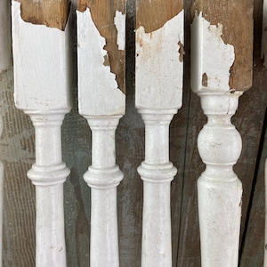 Single Wooden Porch Post Architectural Salvage One Vintage Porch Spindle image 5