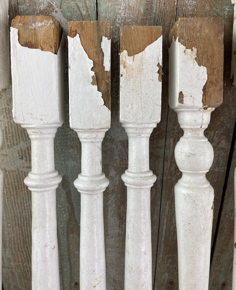 Single Wooden Porch Post Architectural Salvage One Vintage Porch Spindle image 5