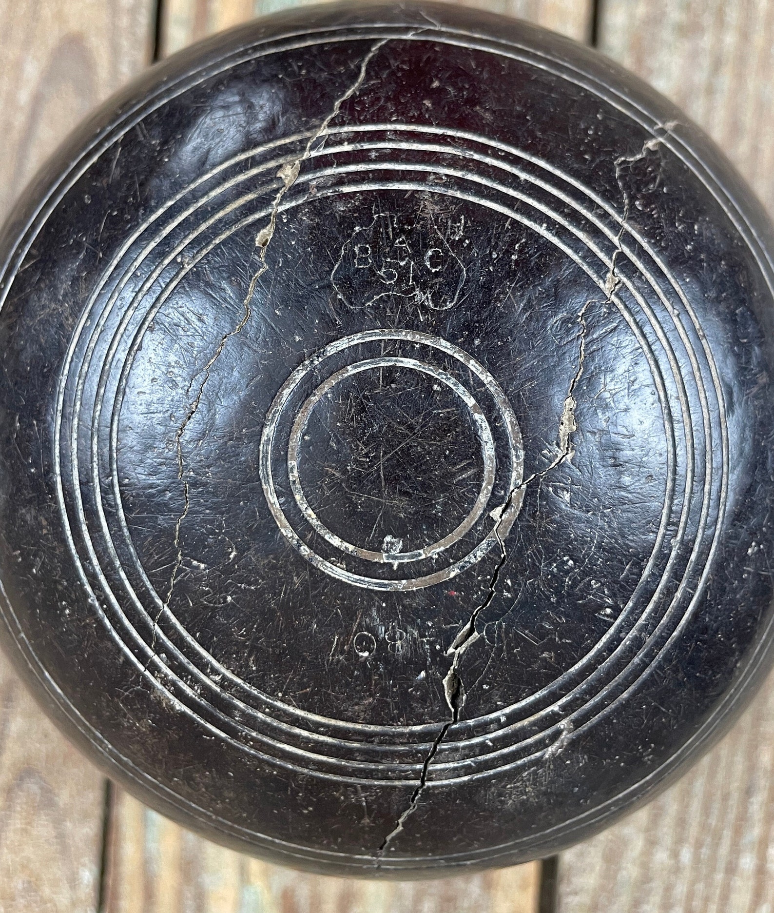 Antique Wooden Lawn Bowling Balls 1894 Champion Ball Etsy