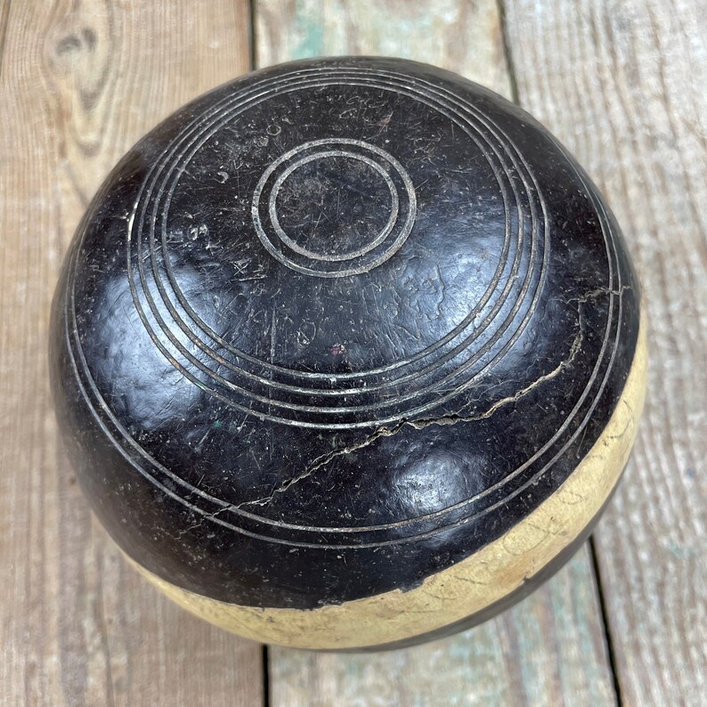 Antique Wooden Lawn Bowling Balls 1894 Champion Ball Etsy