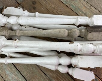 Single Wooden Porch Post - Architectural Salvage - One Vintage Porch Spindle