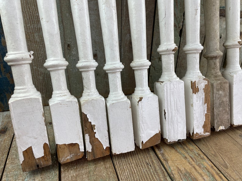 Single Wooden Porch Post Architectural Salvage One Vintage Porch Spindle image 9