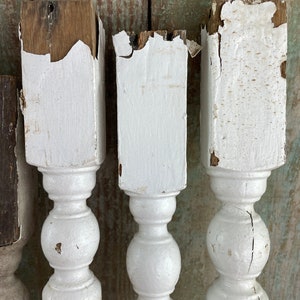 Single Wooden Porch Post Architectural Salvage One Vintage Porch Spindle image 7