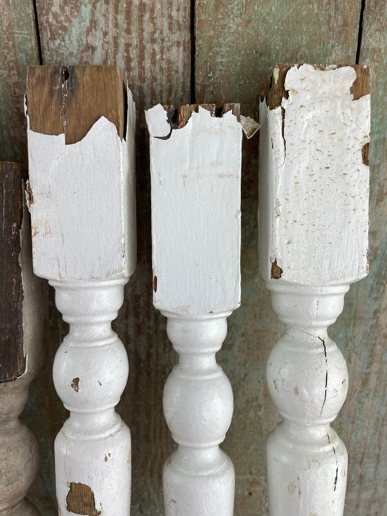 Single Wooden Porch Post Architectural Salvage One Vintage Porch Spindle image 7
