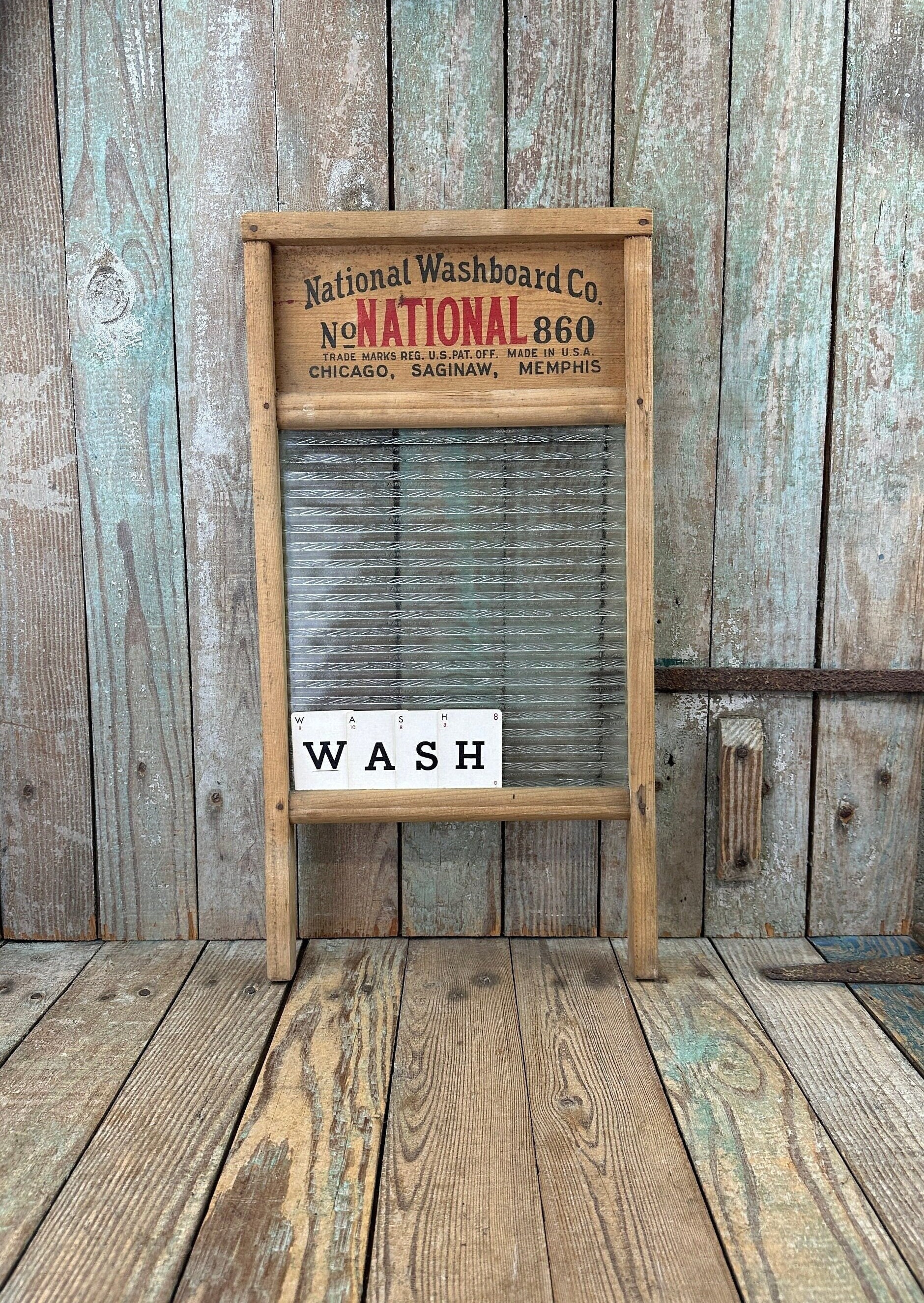 Proud to Be American Handmade Washboard