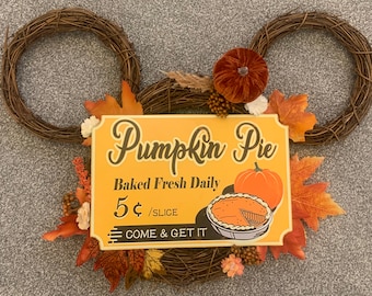 Disney Pumpkin Pie Wreath #2