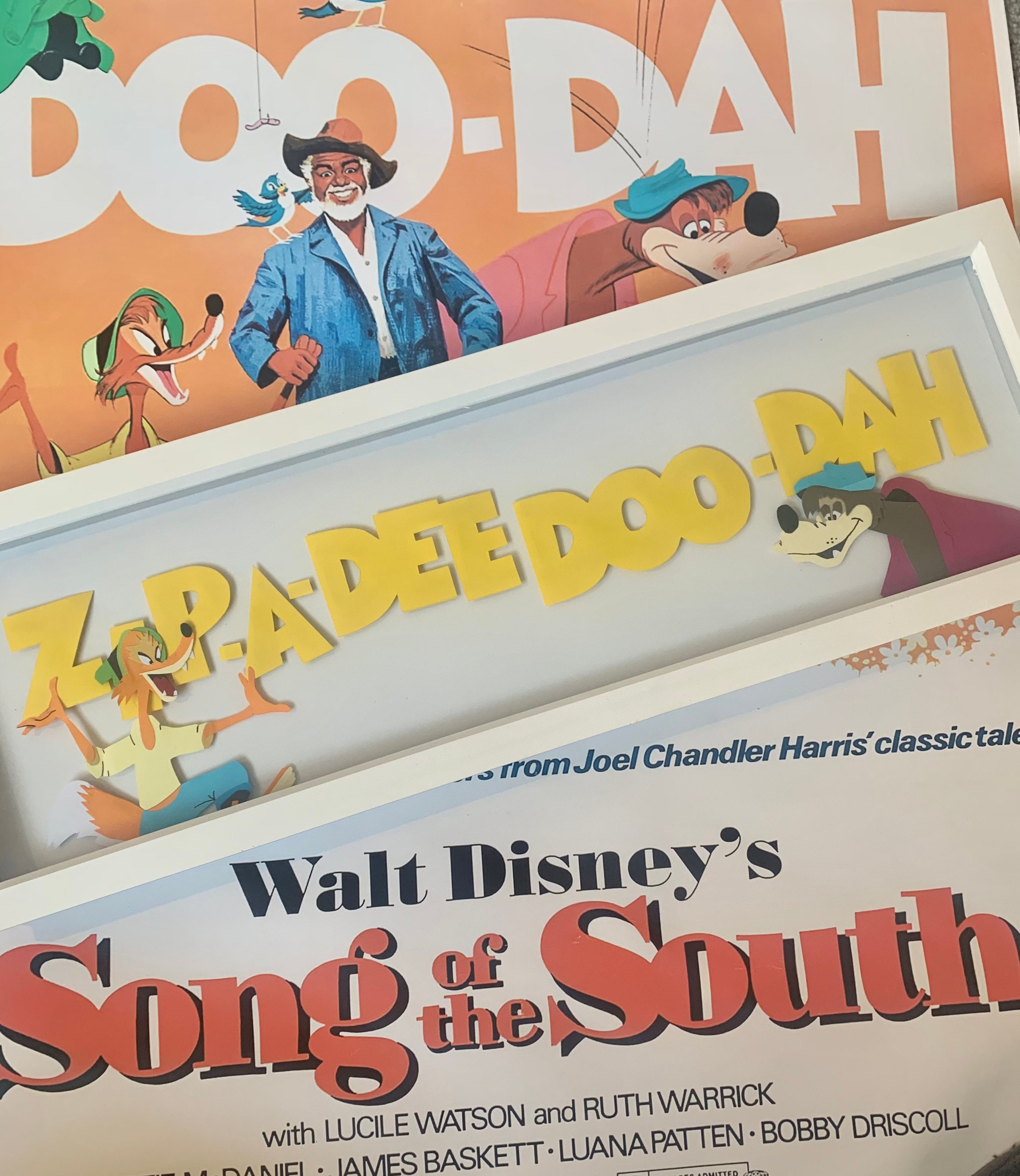 Disney Zip A Dee Doo Dah Shadowbox Frame Etsy Uk