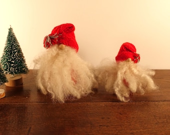 Handmade Swedish Christmas Gnome - Nordic Wood Elf Figurine