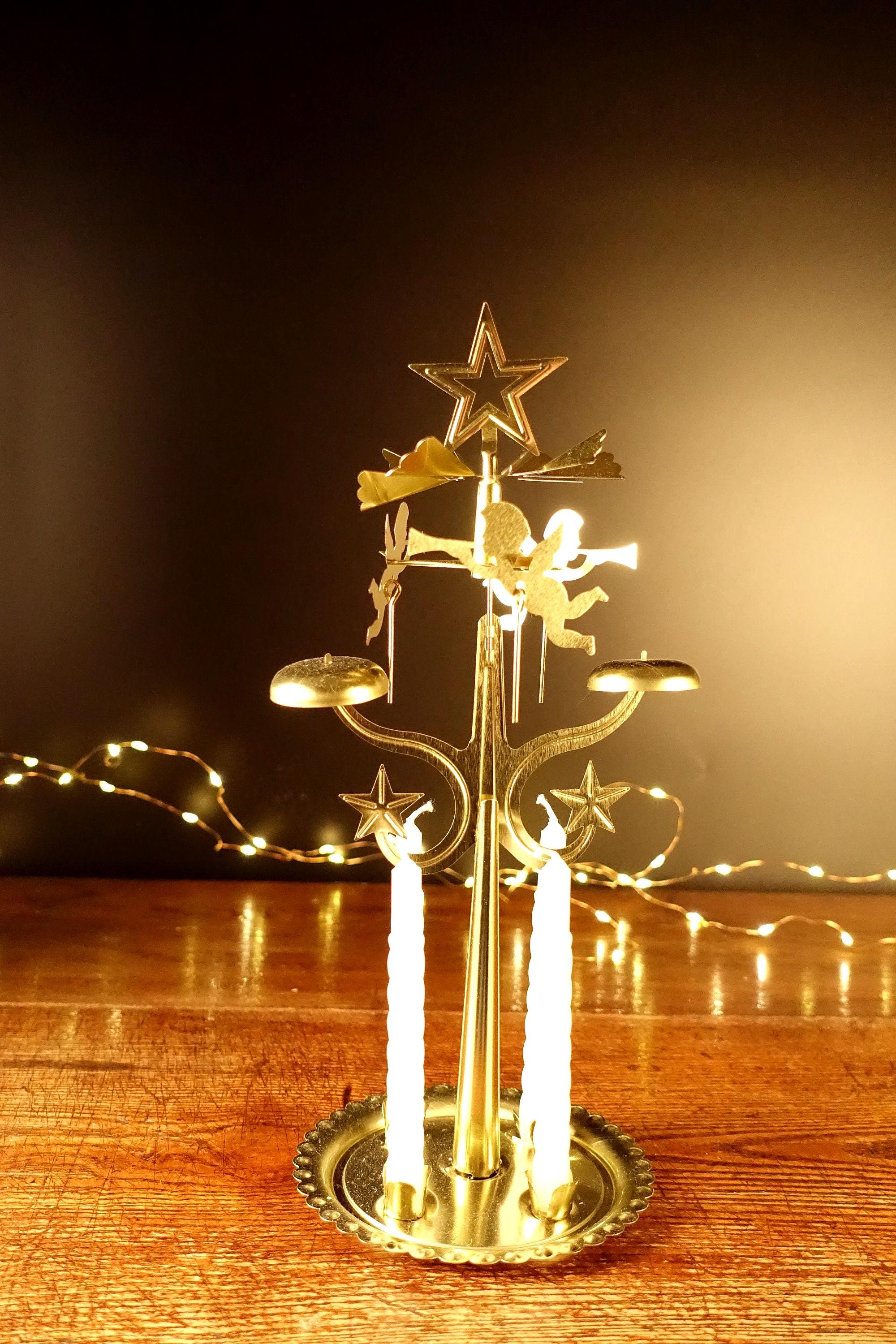 Vintage Finnish Chime Carousel : VTG Swedish Christmas Angel Candle ...