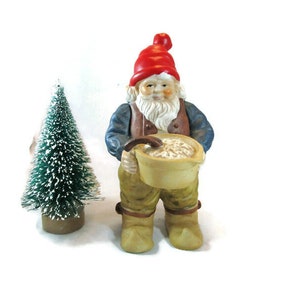 Norwegian 16cm Ceramic Figurine Nisse Santa Claus Gnome Christmas Table Décor Collectible Gnomes Decoration Retro Holiday Décor Gift