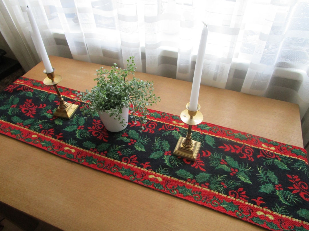 Beautiful Vintage Swedish Table Runner Christmas Runner Etsy