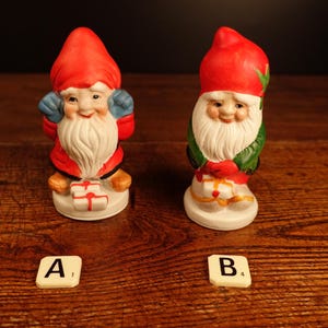Vintage svensk jultomtefigur från 1970-talet: Keramisk jultomte