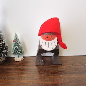 Swedish Tomte Santa Claus Gnome Elf Collectible Hand Carved Wooden Santa  Sweden Xmas Nisse Retro Scandinavian Folk Art Ornament Gift