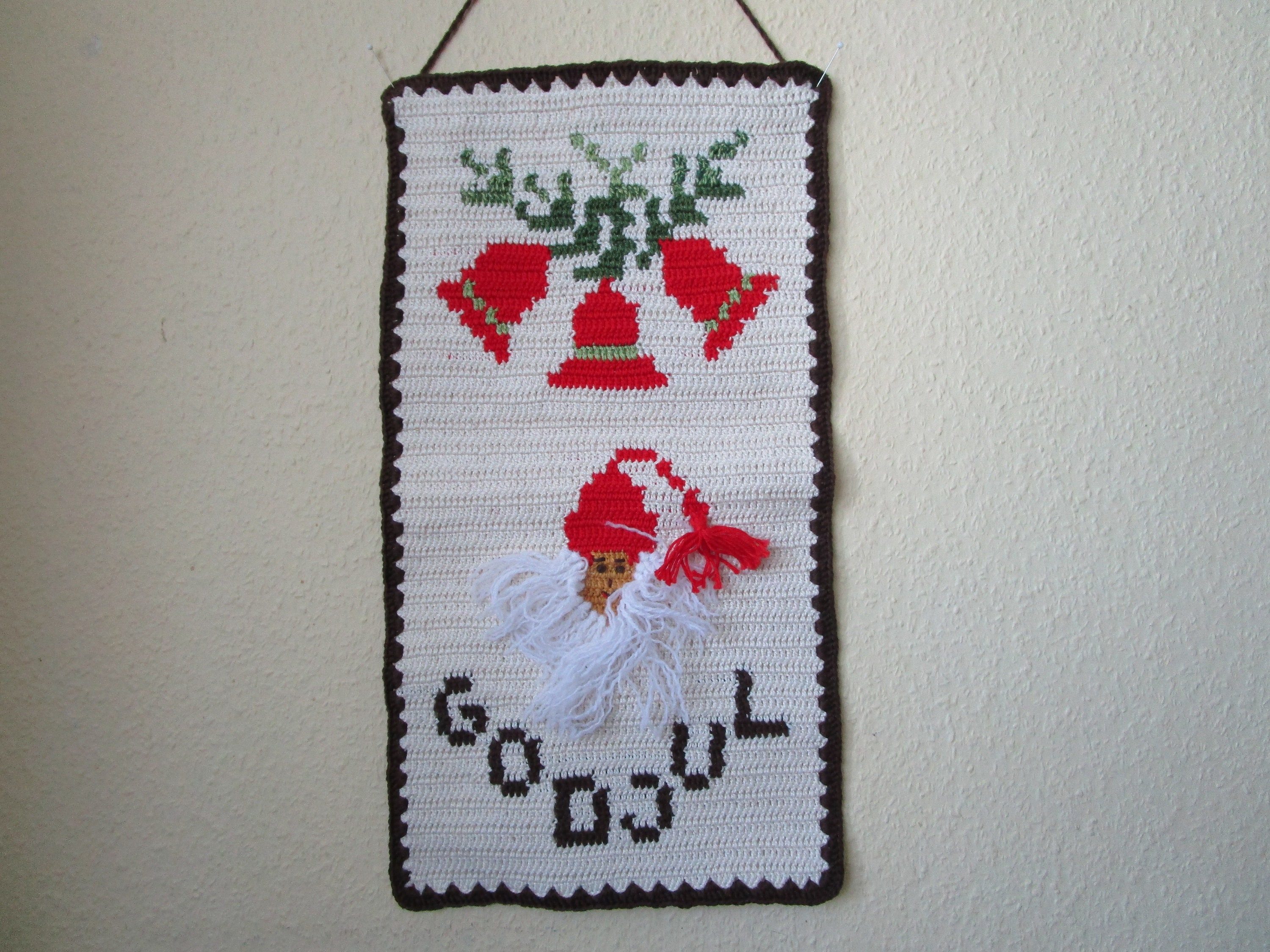 Christmas Tapestry Swedish Folk Art Scandinavian Xmas