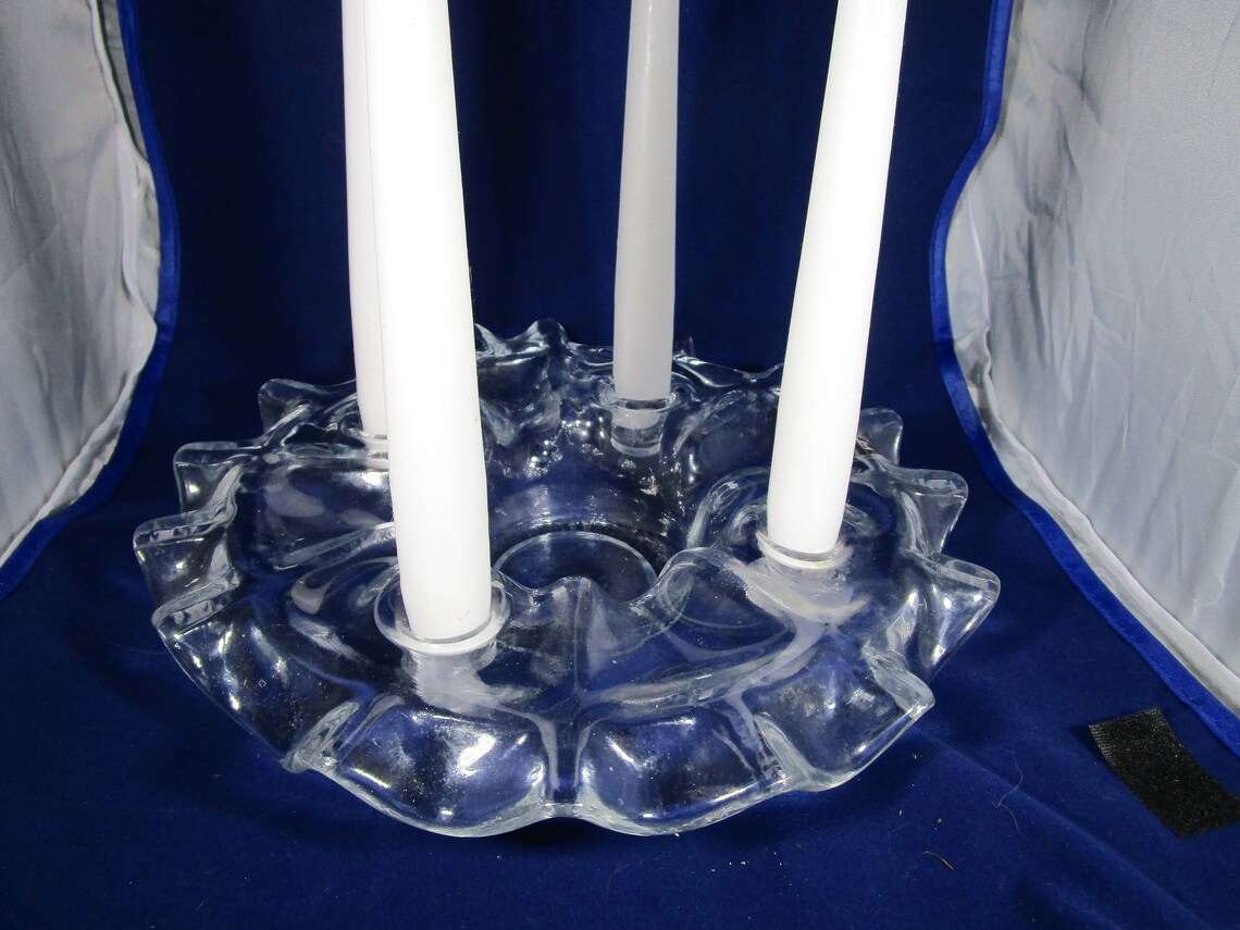 MUURLA Finnish Glass Advent Candle Holder for 4 Candles Round Etsy