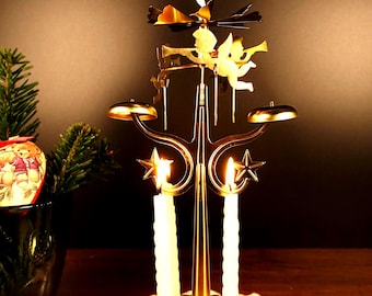 スウェーデン製ヴィンテージ真鍮エンジェルチャイム。北欧風クリスマス