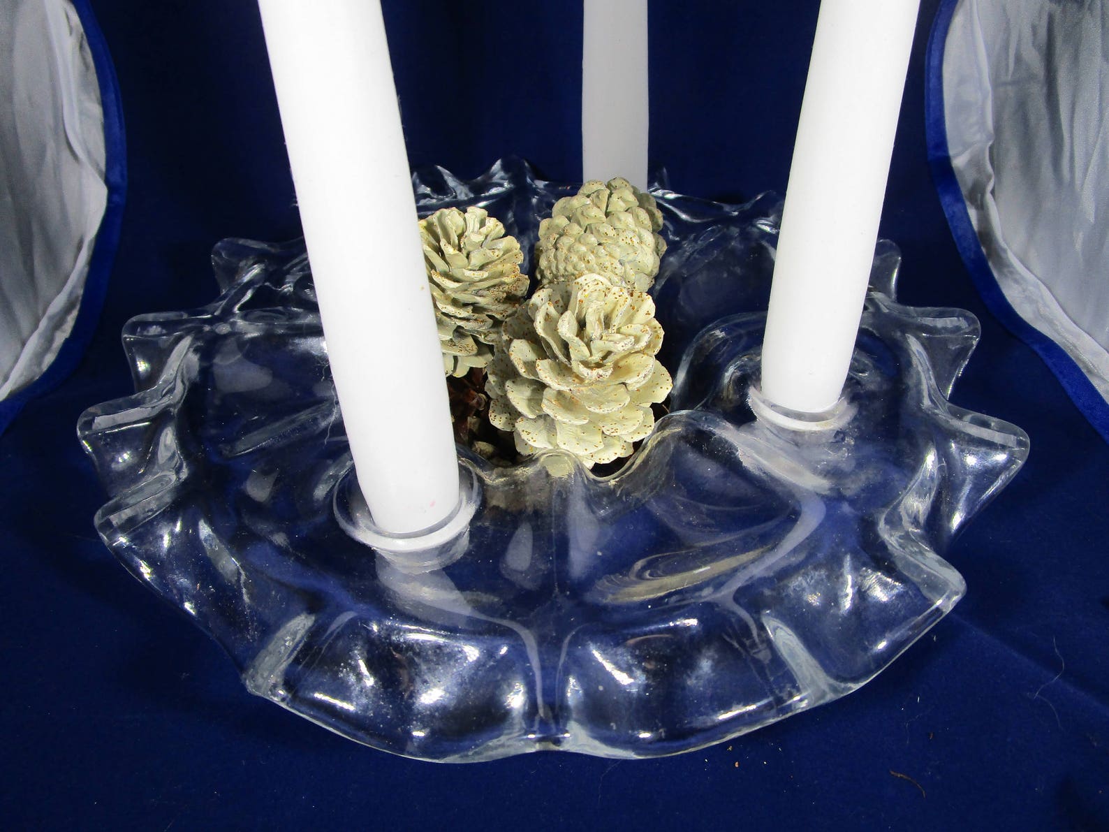 MUURLA Finnish Glass Advent Candle Holder for 4 Candles Round Etsy