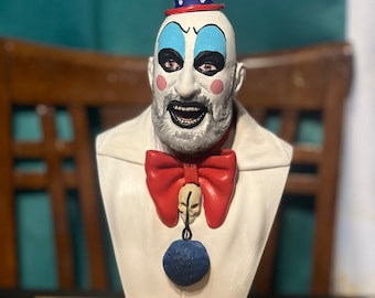 Captain Spaulding 3D-Printed Hand-Painted Bust: A Sinister Tribute to the Iconic Horror Character for True Fans