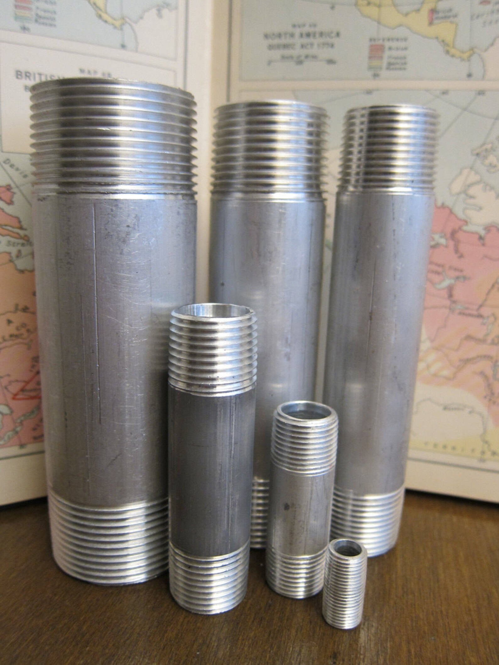 3/8 Aluminum Pipe Nipples Sch 40 TBE NPT 6061 Close Etsy