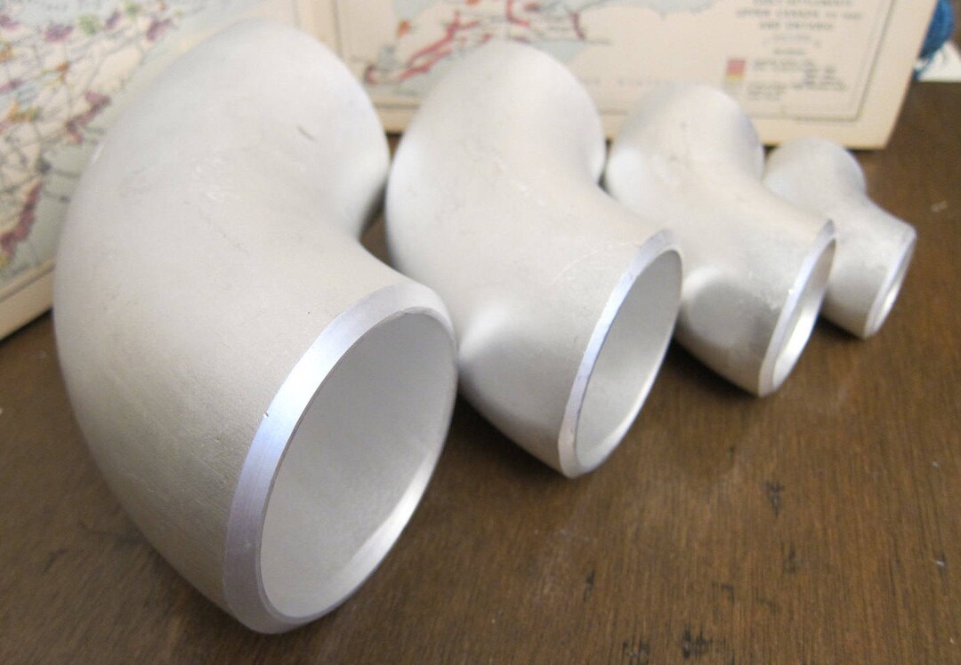 90 Degree, BW Pipe Elbow, Sch 40S Aluminum, 6061T6, in Stock, Made in