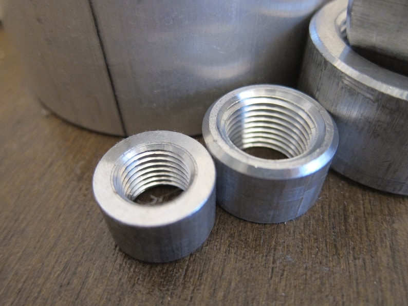 1/8 to 8 Aluminum Half Couplings Standard Wall Etsy