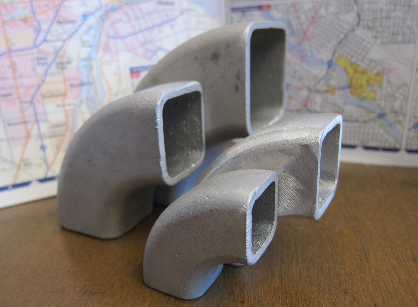 Square Tube Elbows 90 deg Cast 6061 Aluminum 1 Etsy