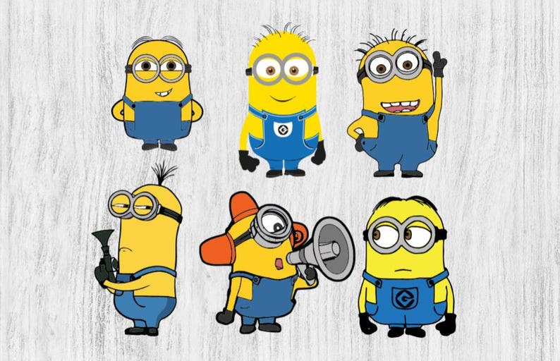 Minions Svg Bundle Digital Download - Etsy