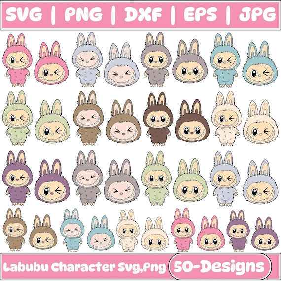 Labubu Characters svg png jpg dxf eps