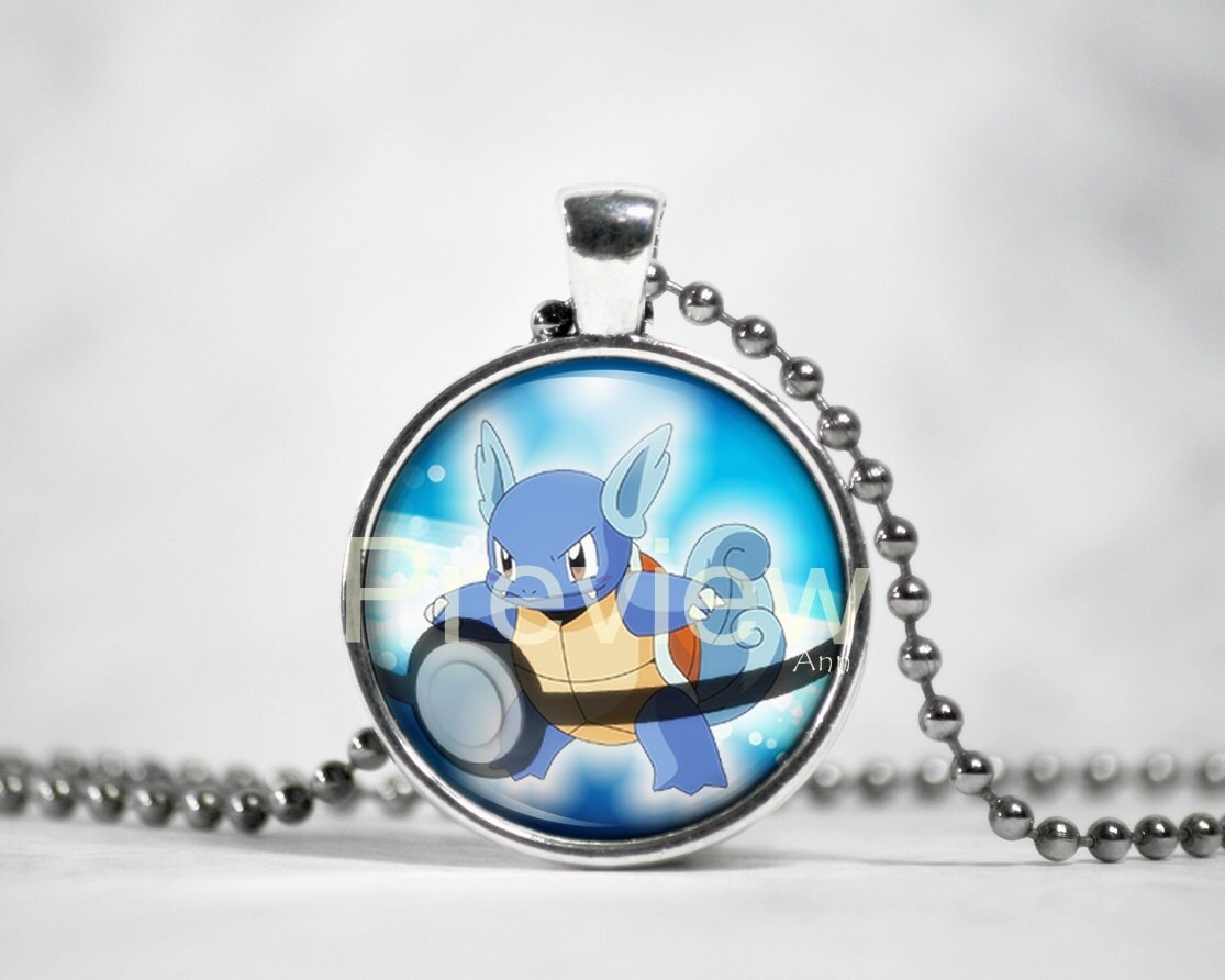 Wartortle Pokemon Pendant Pokemon Necklace with ball chain Etsy