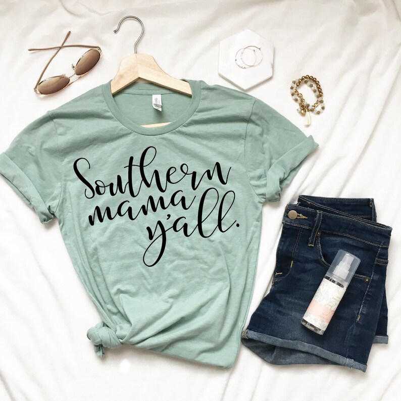 Download Southern mama y'all Mom's Shirt Design Cut File | Etsy