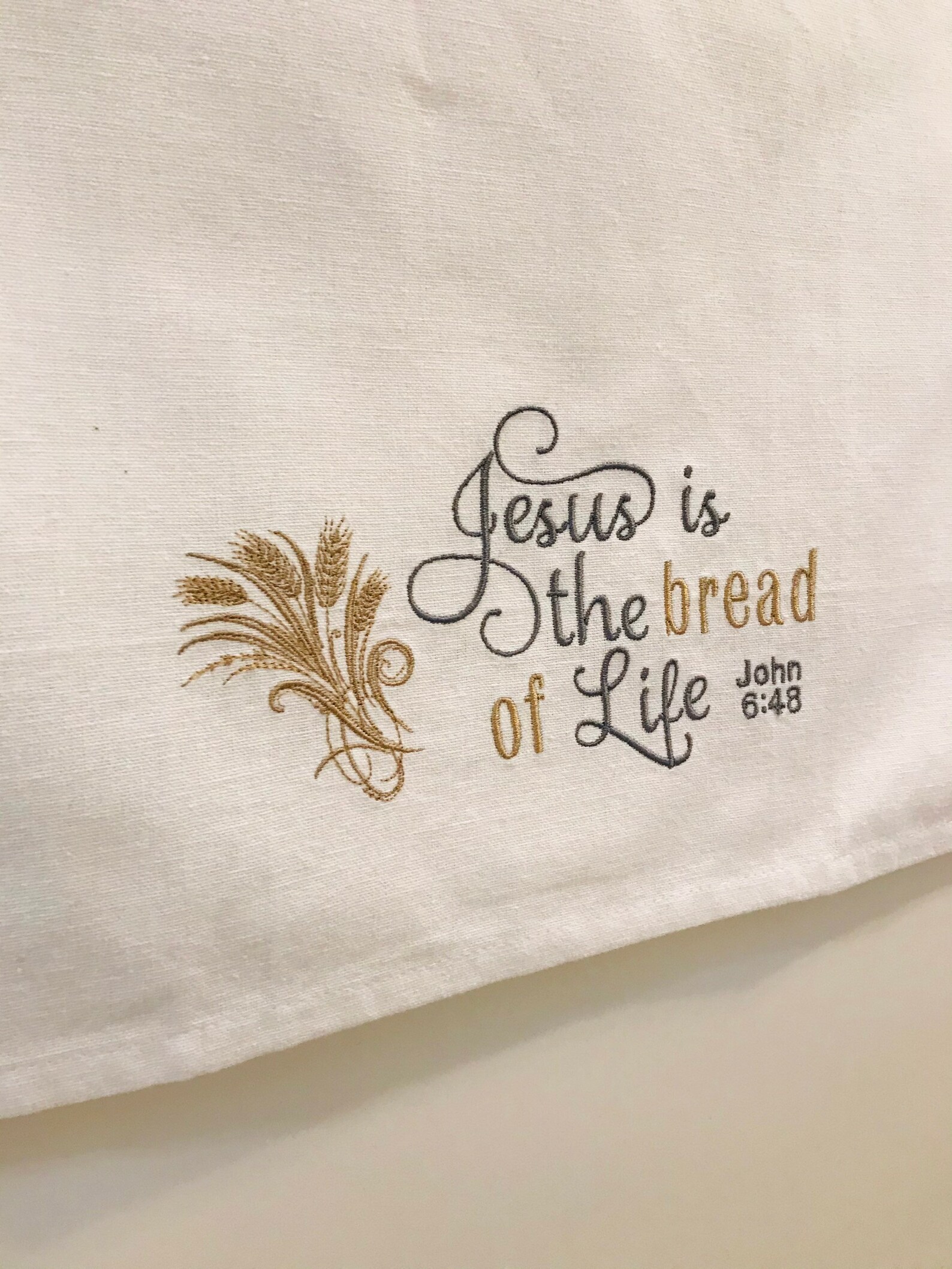 Bread of Life Kitchen Towel Inspirational Towels for the Etsy