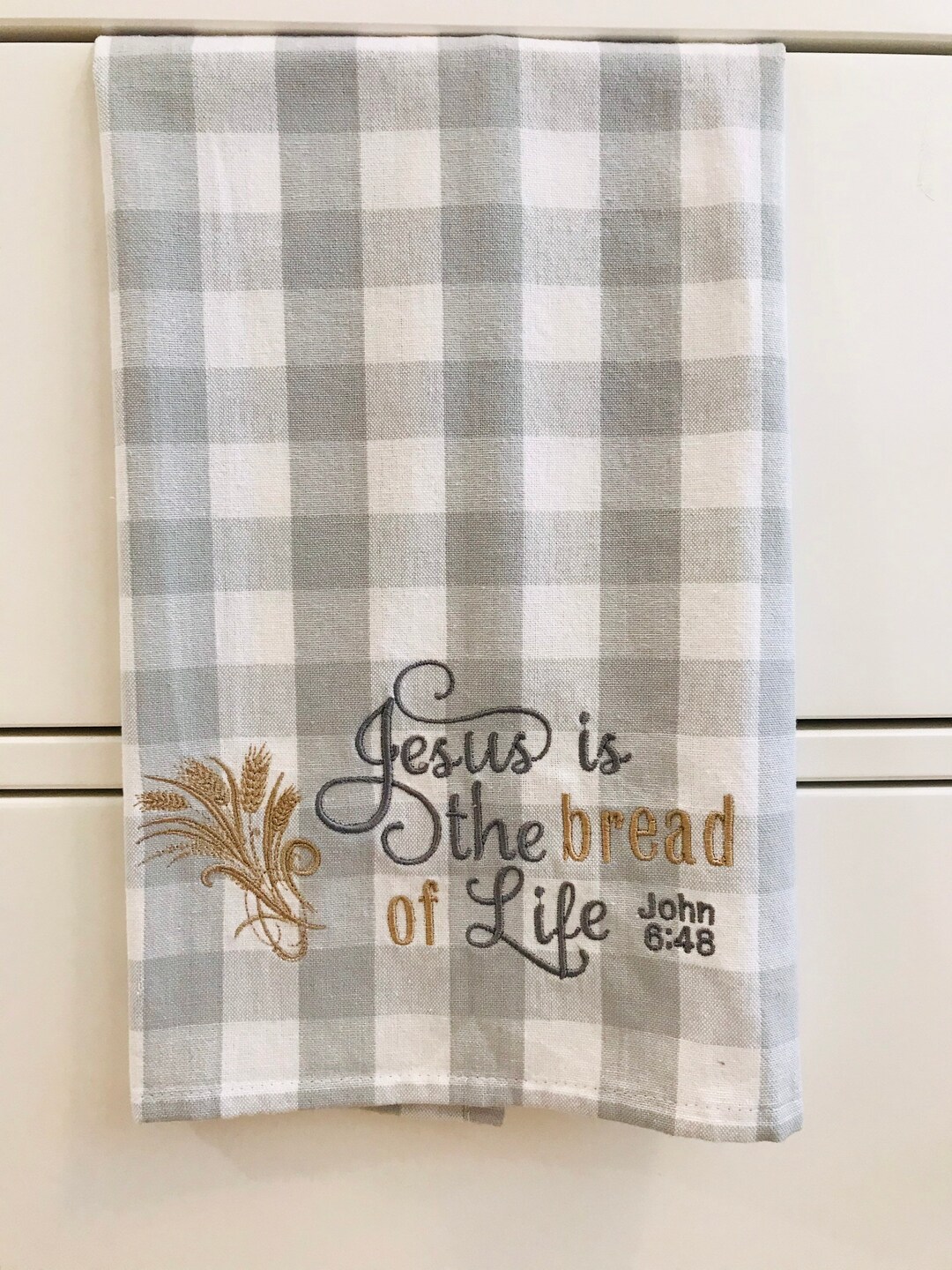Bread of Life Kitchen Towel Inspirational Towels for the Etsy