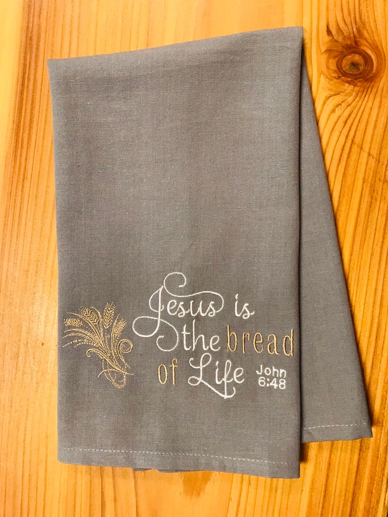 Bread of Life Kitchen Towel Inspirational Towels for the | Etsy