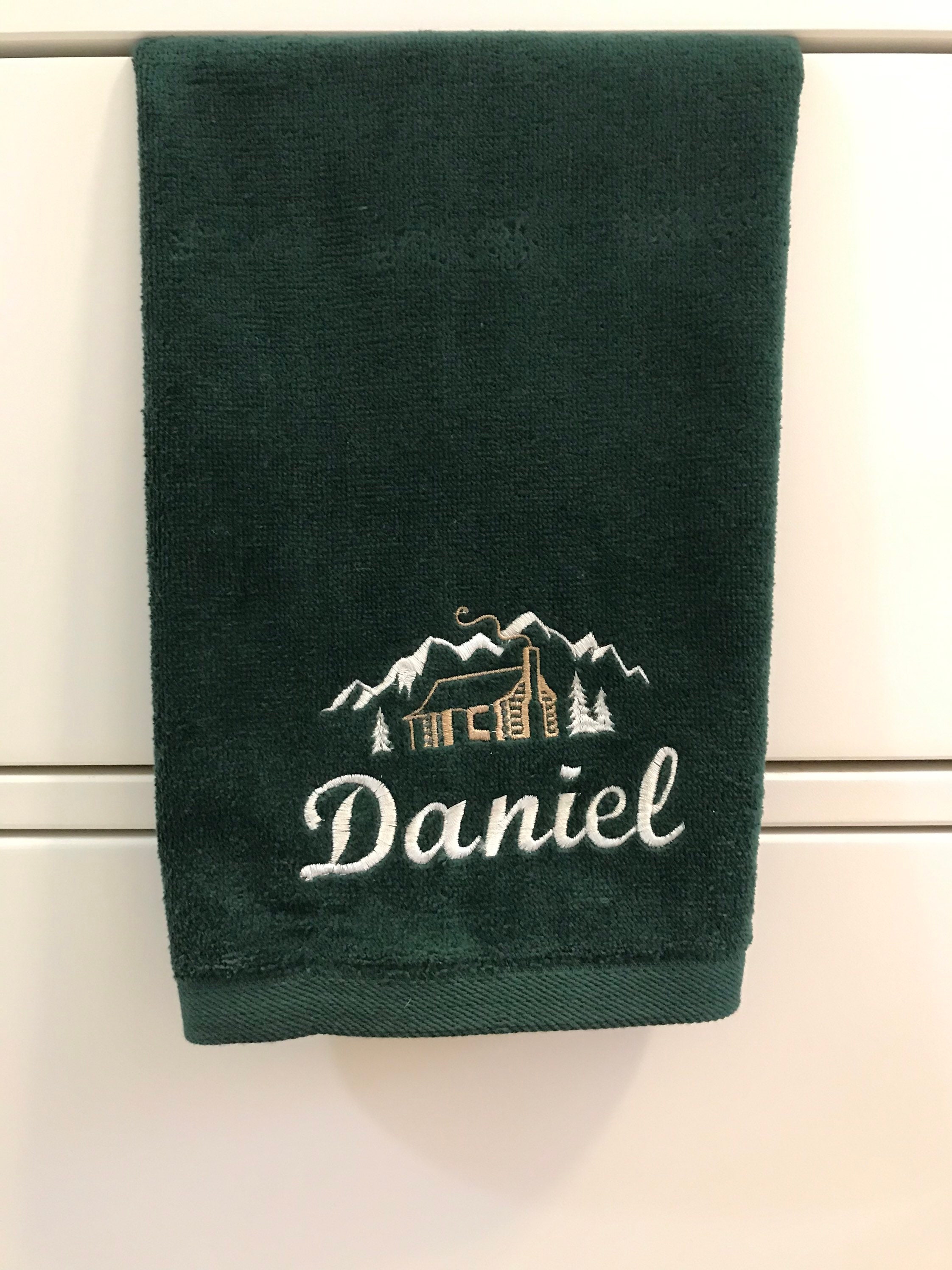 Personalized Hand Towel for the Cabin Custom Name Towel for Etsy