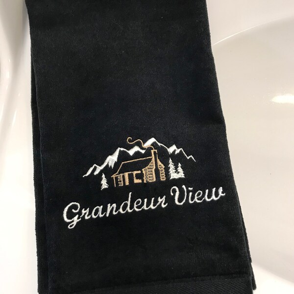 Rustic Cabin Hand Towels Etsy