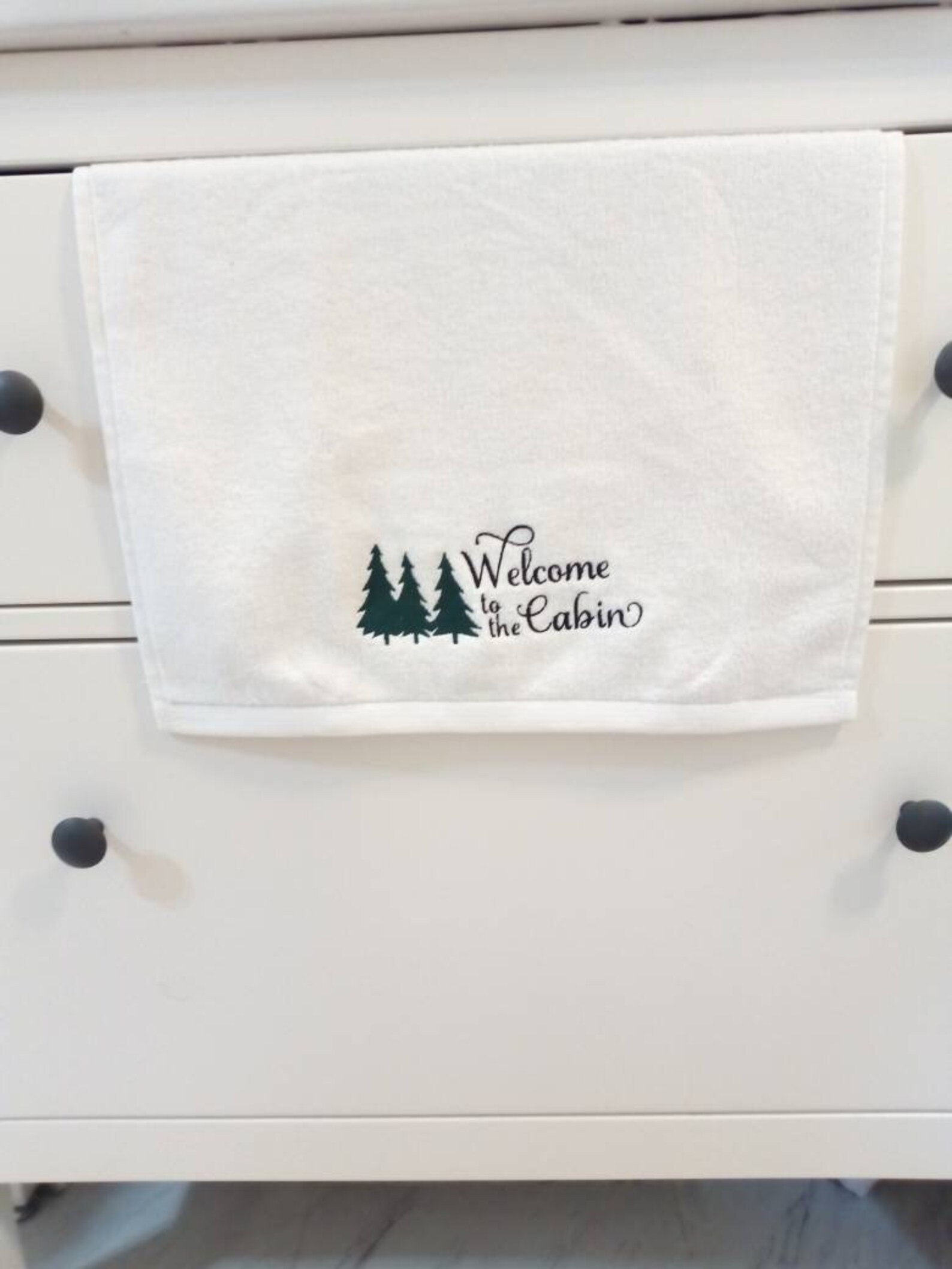 to the Cabin Hand Towel, Be Our Guest Hand Towel for Cabin