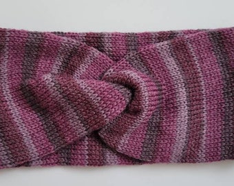 Diadema/ Calentador de orejas Top Twist Accesorio de lana de invierno de punto de tamaño adulto