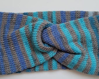 Diadema/Calentador de orejas Top twist Accesorio de lana de invierno de punto de tamaño adulto