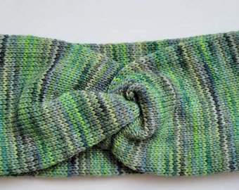 Diadema / Calentador de orejas Top twist Accesorio de lana de invierno de punto de tamaño adulto
