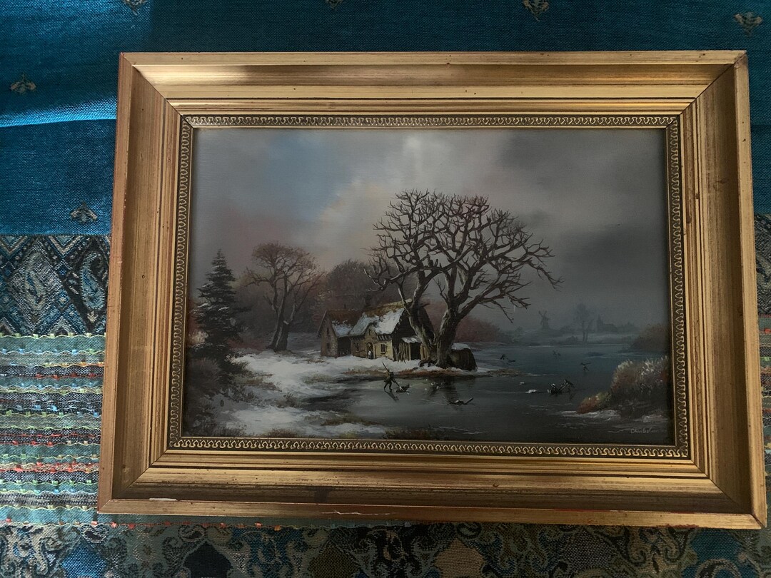 Charles Comber Winter Scene - Etsy