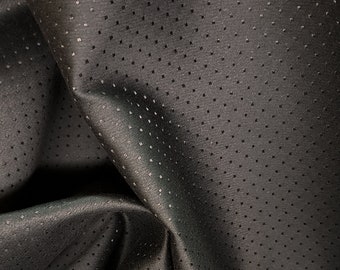 Spot Broche Coutil - Black - Corset Fabric