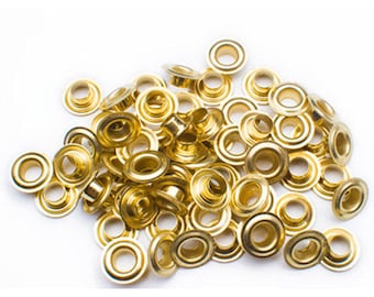 Grommet + Washer - Sz. 1 Gold (Dozen)