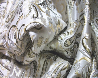 Champagne Paisley Silk Brocade - Corset Making