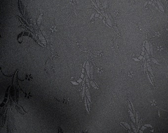 Imported Black Coutil Brocade - Corset Making