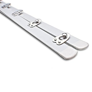 Corset Busk - High Quality German Steel. White / Silver